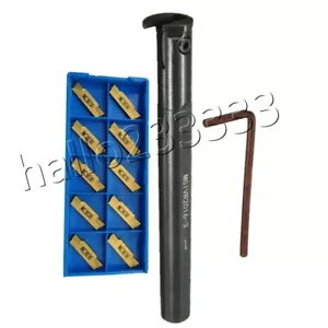 MGIVR2016-3 Partting Grooving Cut-Off Tool Holder + MGMN300-M Grooving inserts - Picture 1 of 5