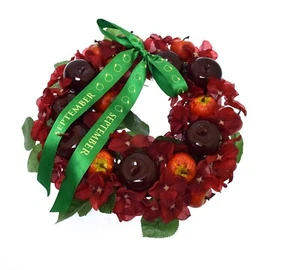 Danbury Mint 11" Willabee & Ward Floral Wreath Collection Home Décor September - Picture 1 of 3