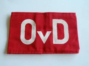 DDR Armbinde OvD weiß auf rot - Bild 1 von 1