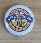 Miller Lite Life is Good Pin Back Blinking Button (no longer blinks) - Vintage