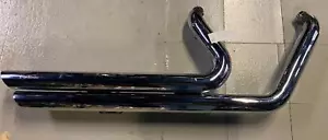 Python Exhaust Pipes Harley Softail 1989-2005 Long Shots Heritage Fatboy Custom - Picture 1 of 10