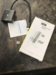 Rankie Mini DisplayPort (Mini DP) to VGA Adapter, Black - Picture 1 of 5