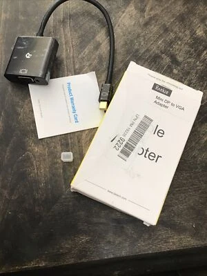 Rankie Mini DisplayPort (Mini DP) to VGA Adapter, Black - Image 1 of 4