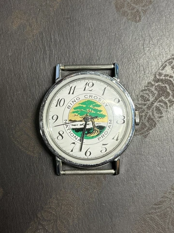 Vintage Timex Bing Crosby Pro-Am Mechanical Watch - Running Great - RARE Cover