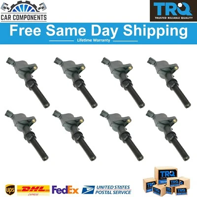 TRQ New Engine Ignition Coil Set of 8 For 1997-2014 Ford Mustang Lincoln Mercury - Image 1 of 4