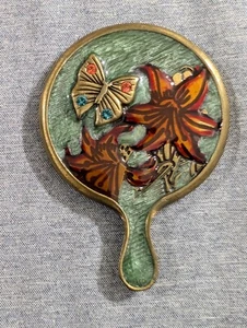 Jay Strongwater Spiegel Mini Emaille Kristalle Schmetterling - Bild 1 von 5