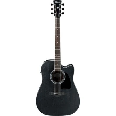 IBANEZ AW84CE-WK Westerrngitarre in Weathered Black - Bild 1 von 4