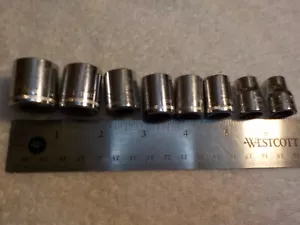 Craftsman 3/8" drive Shallow 12pt 8pc Metric Socket Set - Picture 1 of 6