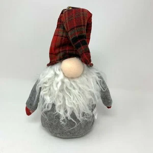 Sombrero a Cuadros Barbudo Navidad Gnomo Polo Norte Estatuilla Hogar Adorno Decoración NUEVO - Imagen 1 de 5