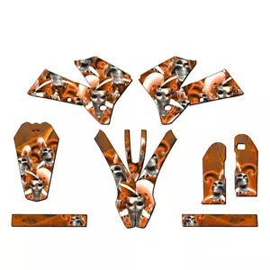 2005-2007 EXC JESTER Orange Senge Graphics Kit Compatible with KTM - Foto 1 di 10