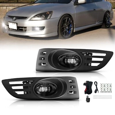 Luces antiniebla LED luces de parachoques delanteras para Honda Accord 2003-2005 cupé de 2 puertas + cableado Foto 1 de 4