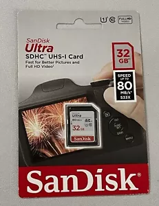 2 x SD Class 10 Storage Memory Card SDHC 32G Ultra UHS-I New Sealed - Picture 1 of 3