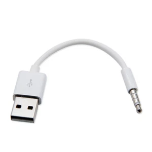 3.5mm Jack to USB2.0 Charger Adapter Charging Cable for iPod Shuffle 3rd 4 5 6 7 - Picture 1 of 6