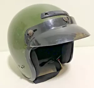 Arthur Fulmer Helmet AF-25 DOT GREEN Open Face Visor Motorcycle Helmet - Picture 1 of 16