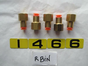 SMC KQ2F07-35A FEMALE ADAPTER 1/4" TUBE TO 1/4" FNPT LOT OF 5 - Picture 1 of 5