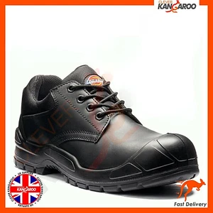 Unisex Dickies Trenton nero punta in acciaio scarpe da lavoro di sicurezza stivali militari - Foto 1 di 20