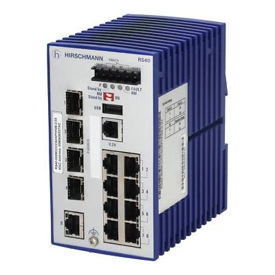 Hirschmann RS40-0009CCCCSDAP Managed Full Gigabit Ethernet Switch 943935999 - Image 1 of 4