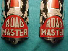 2 Roadmaster Balloon Tire Bicycle Head badge name plate Emblems