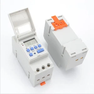 THC15A DIN Rail Mounting Digital Programmable Timer Switch DC 12V/AC 110 220V - Picture 1 of 7