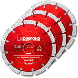 LXDIAMOND 3x Diamantscheibe 150mm Beton passend f Bepo FFS 150 151 Montagefräse  - Bild 1 von 7
