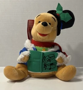 Vtg Disney Store Winnie the Pooh Christmas Holiday Musical Dancer Plush 2002 - Picture 1 of 13