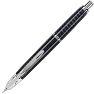 Pilot Fountain Pen Vanishing Point Blue Carbonesque Retractable, Fine Nib 60149 - Picture 1 of 5