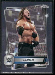 2025 Topps Chrome WWE AJ Styles #37 Base - Picture 1 of 2
