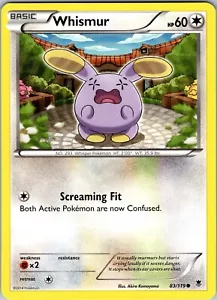 Pokemon TCG Whismur XY Phantom Forces 83/119 Regular Common Card NM - Picture 1 of 2