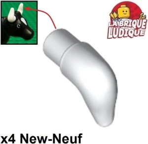 Lego 4X Hornkurz Für Kleine Weiße Kuh 64847 NEU - Picture 1 of 1