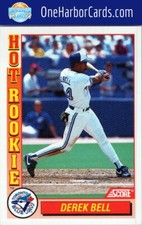 1992 Score Toronto Blue Jays Baseball Card #9 Derek Bell