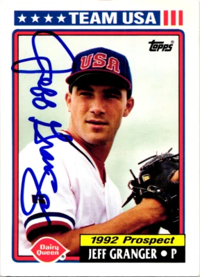1992 Topps Dairy Queen Team USA - #18 Jeff Granger Signed (RC) - Image 1 of 2