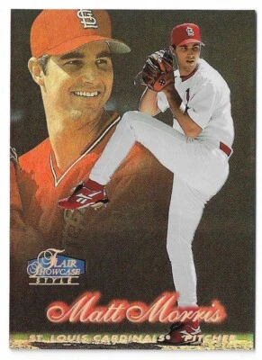 1998 Flair Showcase Baseball Matt Morris Row 2 (Style) #80 St. Louis Cardinals - Image 1 of 2