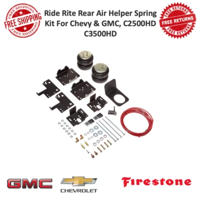 Kit de resorte auxiliar de aire trasero Firestone Ride Rite para Chevy y GMC, C2500HD C3500HD Foto 1 de 4