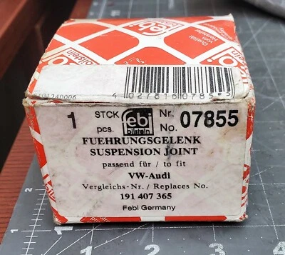 FEBI BILSTEIN 07855 - BALL JOINT LOWER FRONT AXLE | LEFT OR RIGHT [B4S2]  - Image 1 of 4