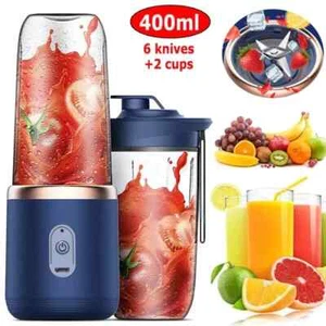 Electric Juice Maker Portable Blender Smoothie Mini Juicer Fruit Machine 400ml U - Picture 1 of 12