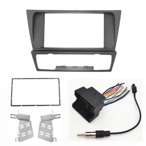 2 DIN Car Dash Radio Frame Cable Kit for BMW 3 Series E90 E91 E92 E93 2004-2012 - Picture 1 of 12
