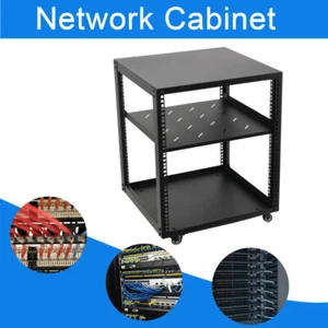 12 HE Rack Server Schrank Netzwerkschrank Serverschrank Tischrack mit 4 Räder - Bild 1 von 16