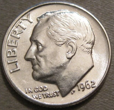 BETTER AS SHOWN - 1962 D ROOSEVELT DIME *** 90% SILVER *** 183 Cover