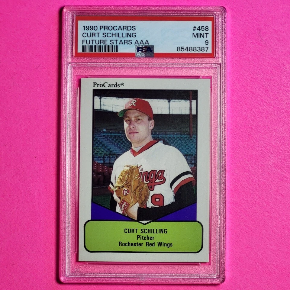 1990 Procards AAA Future Stars Baseball #458 Curt Schilling - PSA 9 Mint Rookie - Image 1 of 1