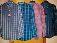 NWT NEW size M mens CHAPS easy care stretch l/s dress shirt $60 retail
