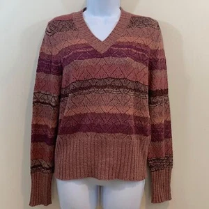 Jones Wear Women's Long Sleeve V-Neck Sweater Size M - Picture 1 of 9