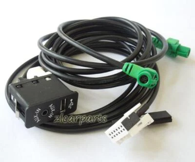 Glove box AUX USB Socket Switch Wire Cable For BMW E60 E63 E87 E70 E90 E92 E91 - Image 1 of 3