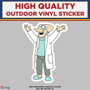 Pegatinas de vinilo Professor Farnsworth de Futurama, alta calidad - Imagen 1 de 1