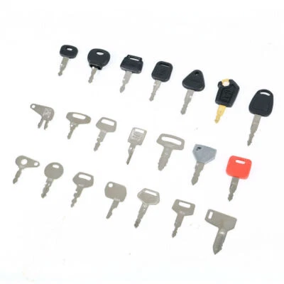21 Pcs Key Master Plant Set Excavator Digger Dumper FOR HITACHI JCB KOMATSU UK