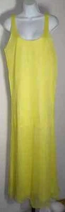 Zara Women's Yellow Lined Mesh Beach Dress Size M NWT - Picture 1 of 2