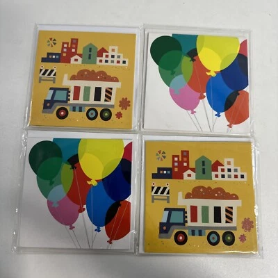 Treasures Pop-up Cards The Original 4-PACK Birthday Cards Crane and Balloons - Image 1 of 4