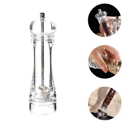 Moulin à poivre en acrylique, grossièreté réglable, salière de mer - Image 1 of 4