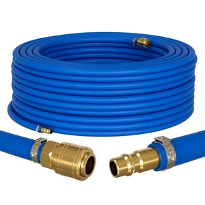 30m Druckluftschlauch mit Schnellkupplung 9mm PVC Druckluftverlängerung Dose & S - Picture 1 of 3