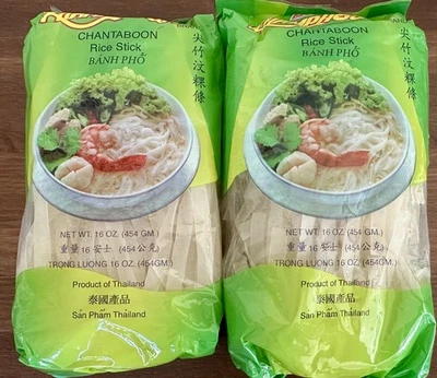 2lbs Pad Thai Rice Noodles Vegan Gluten Free Low Fat: Just rice, water, and salt - Image 1 of 4