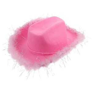 Decorative Carnival Party Prom Cosplay Western Cowboy Felt Hat for Party - Picture 1 of 12